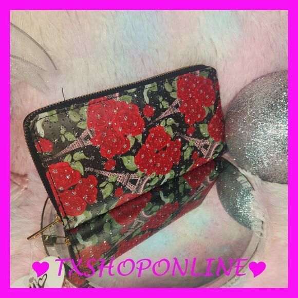 Roses bling wallet - Picture 2 of 4
